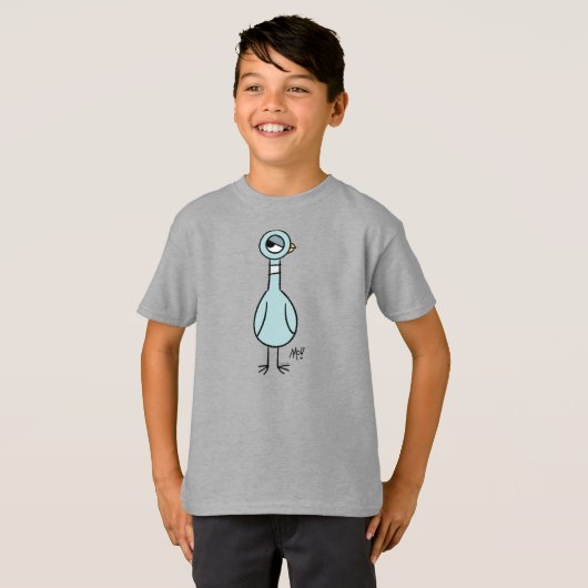 De duif zijoog Kinder staal T-shirt (Voorkant volledig)