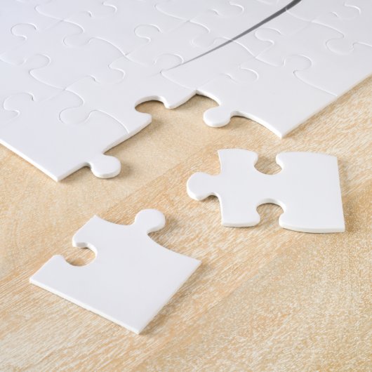 De duikers: Abstract zwart en wit Legpuzzel (Zijkant)