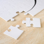 De duikers: Abstract zwart en wit Legpuzzel (Zijkant)