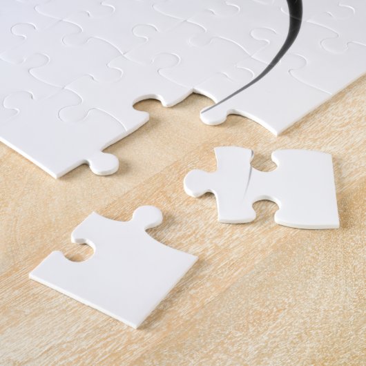 De duikers: Abstract zwart en wit Legpuzzel (Zijkant)