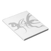 De duikers: Abstract zwart en wit Notitieblok (Schuin)