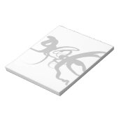 De duikers: Abstract zwart en wit Notitieblok (Linkerzijde)