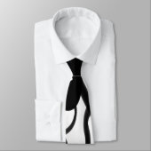 De duikers: Abstract zwart en wit Stropdas (Gebonden)