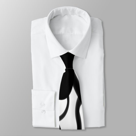 De duikers: Abstract zwart en wit Stropdas (Gebonden)