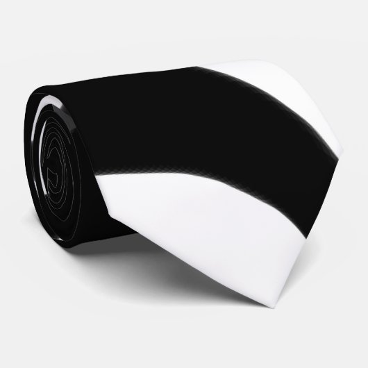 De duikers: Abstract zwart en wit Stropdas (Opgerold)