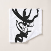De duikers: Abstract Zwart & Wit Bad Handdoek (Wasdoekje)
