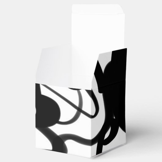 De duikers: Abstract Zwart & Wit Bedankdoosjes (Geopend)