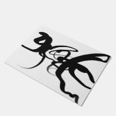 De duikers: Abstract Zwart & Wit Deurmat (Schuin)