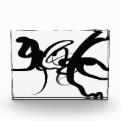 De duikers: Abstract Zwart & Wit Fotoblokken (Voorkant)