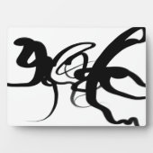 De duikers: Abstract Zwart & Wit Fotoplaat (voorkant)