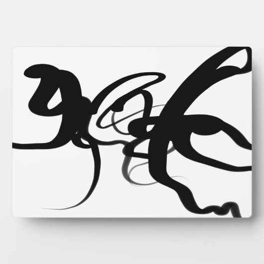 De duikers: Abstract Zwart & Wit Fotoplaat (voorkant)