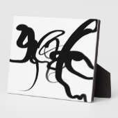 De duikers: Abstract Zwart & Wit Fotoplaat (Zijkant)