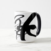 De duikers: Abstract Zwart & Wit Magische Mok (Voorkant rechts)