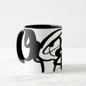 De duikers: Abstract Zwart & Wit Mok (Voorkant links)