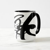 De duikers: Abstract Zwart & Wit Mok (Voorkant rechts)