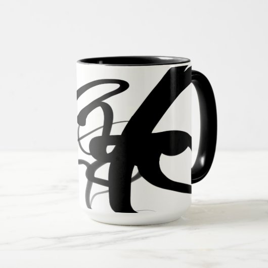 De duikers: Abstract Zwart & Wit Mok (Voorkant rechts)