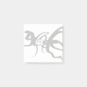 De duikers: Abstract Zwart & Wit Post-it® Notes (Voorkant)