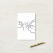 De duikers: Abstract Zwart & Wit Post-it® Notes (Op bureau)