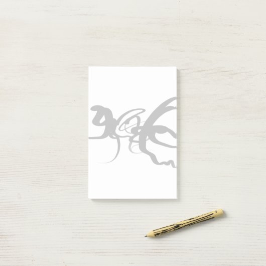 De duikers: Abstract Zwart & Wit Post-it® Notes (Op bureau)