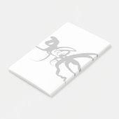 De duikers: Abstract Zwart & Wit Post-it® Notes (Schuin)