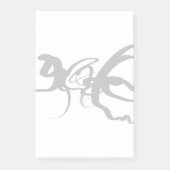 De duikers: Abstract Zwart & Wit Post-it® Notes (Voorkant)