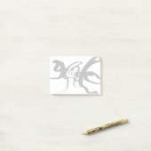 De duikers: Abstract Zwart & Wit Post-it® Notes (Op bureau)