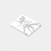 De duikers: Abstract Zwart & Wit Post-it® Notes (Schuin)