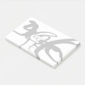 De duikers: Abstract Zwart & Wit Post-it® Notes (Schuin)