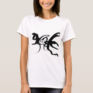 De duikers: Abstract Zwart & Wit T-shirt