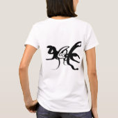 De duikers: Abstract Zwart & Wit T-shirt (Achterkant)