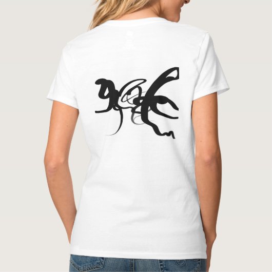 De duikers: Abstract Zwart & Wit T-shirt (Achterkant)