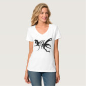 De duikers: Abstract Zwart & Wit T-shirt (Voorkant volledig)