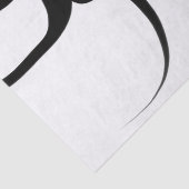 De duikers: Abstract Zwart & Wit Tissuepapier (Detail)