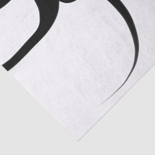 De duikers: Abstract Zwart & Wit Tissuepapier (Detail)