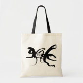 De duikers: Abstract Zwart & Wit Tote Bag (Voorkant)