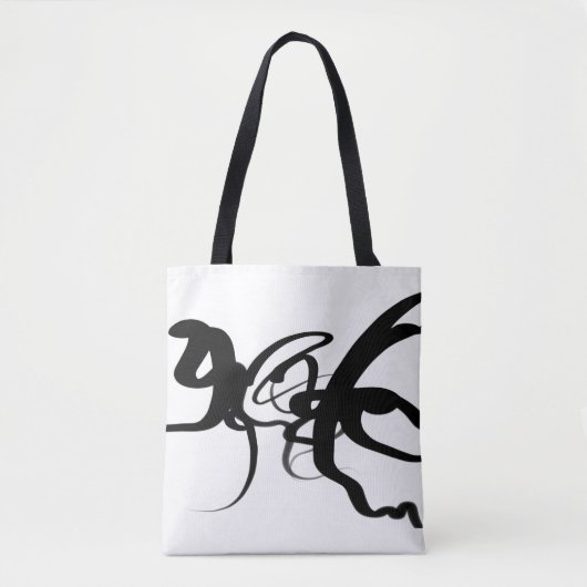 De duikers: Abstract Zwart & Wit Tote Bag (Voorkant)