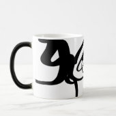 De duikers: Abstracte zwarte en witte magische Mok (Links)