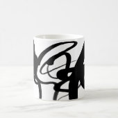 De duikers: Abstracte zwarte en witte magische Mok (Center)