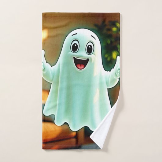 De duimen van Happy Ghost Bad Handdoek (Handdoek)