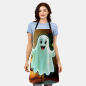 De duimen van Happy Ghost Schort (Gedragen)