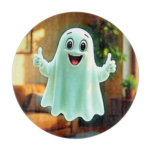 De duimen van Happy Ghost Snijplank (Voorkant)