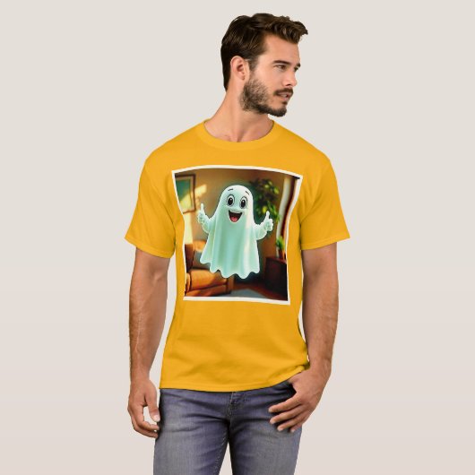 De duimen van Happy Ghost T-shirt (Voorkant volledig)