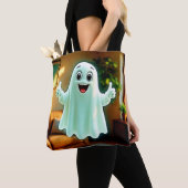 De duimen van Happy Ghost Tote Bag (Dichtbij)