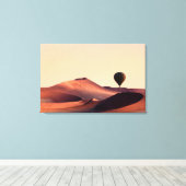 De Duinen van Namibië in het Nationaal Park Namib- Canvas Afdruk (Insitu (Houten vloer))