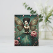 De duistere fee in de Peony Garden Briefkaart (Staand voorkant)