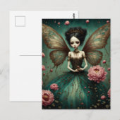 De duistere fee in de Peony Garden Briefkaart (Voorkant / Achterkant)