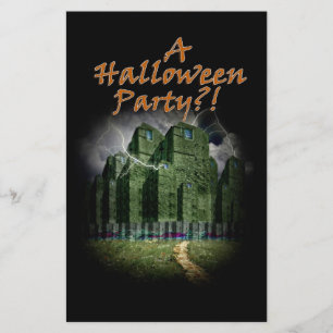De duistere kant van de spookstad Halloween Flyer