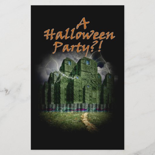 De duistere kant van de spookstad Halloween Flyer (Voorkant)