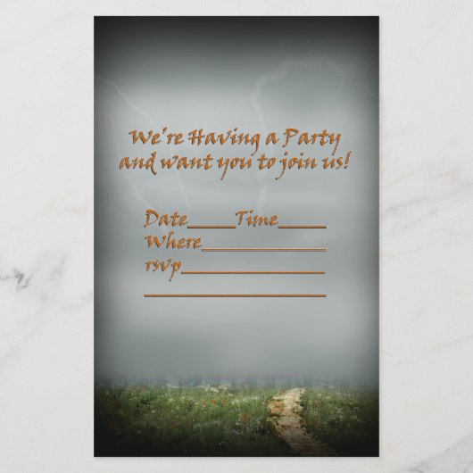 De duistere kant van de spookstad Halloween Flyer (Achterkant)