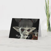 De duisternis komt Mooie Misser Piggy Birthday Kaart (Voorkant)